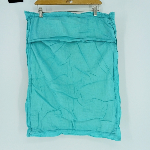 Aqua Turquoise Quilted Colorful Boho Unique Padded Srandard Backslip Pillowcase - Picture 7 of 7